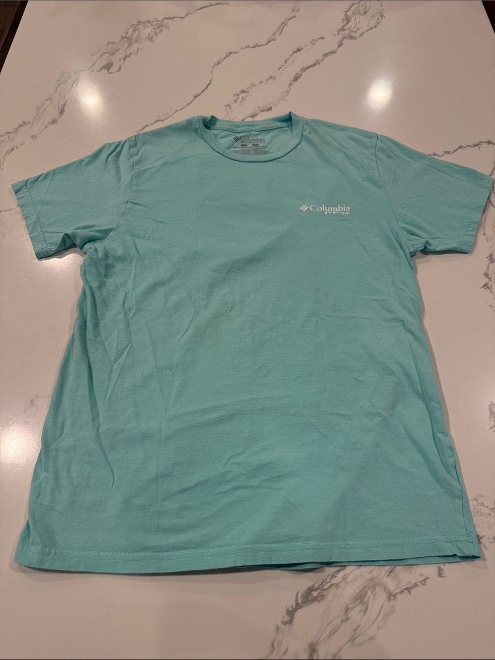 Columbia Men's Short Sleeve Tee in Light Teal
